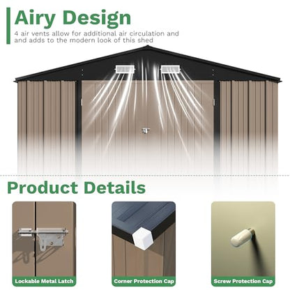 10x14 FT Outdoor Storage Shed