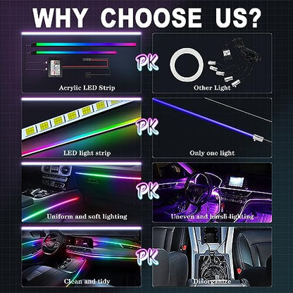 Dreamcolor Acrylic Interior Car Lights
