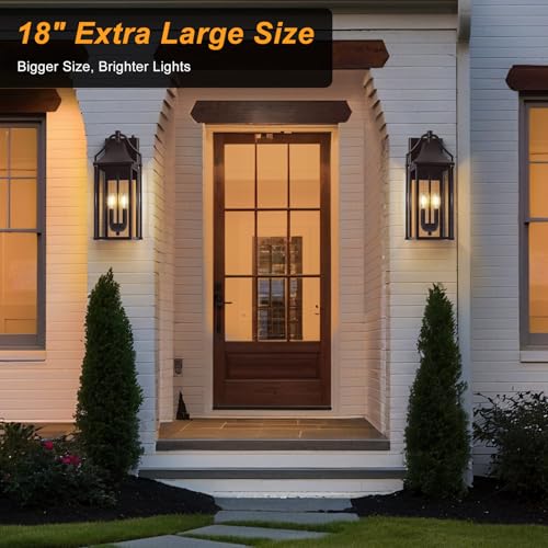 18IN Dusk to Dawn Outdoor Wall Sconce