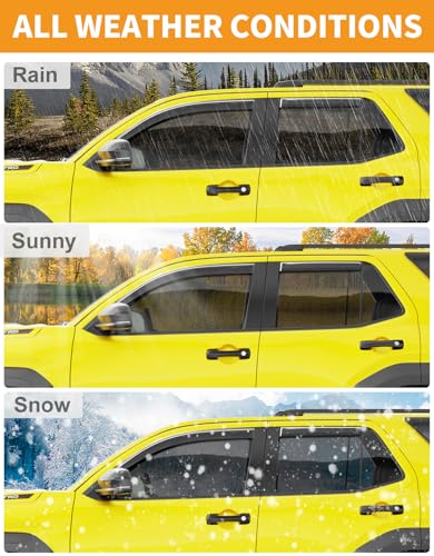 in Channel Window Visors Rain Guards for Toyota 4Runner 2025 2026