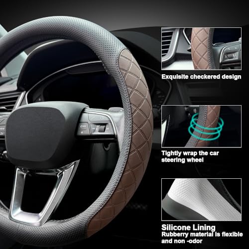 Nappa Leather Steering Wheel Cover