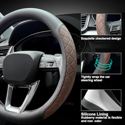 Nappa Leather Steering Wheel Cover