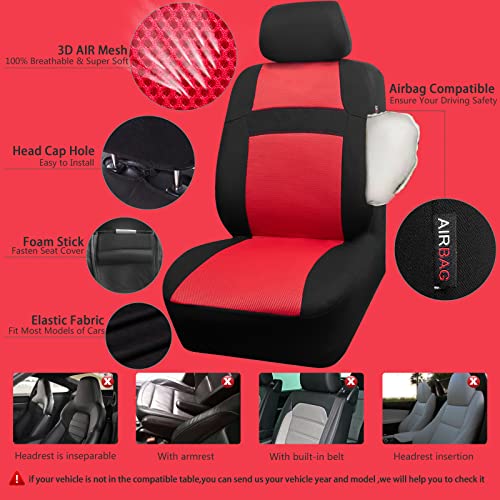 3D Air Mesh Car Seat Covers Full Sets w