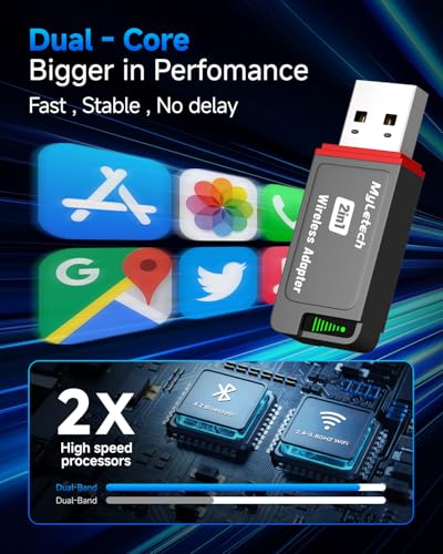 Wireless CarPlay Adapter for iPhone & Android