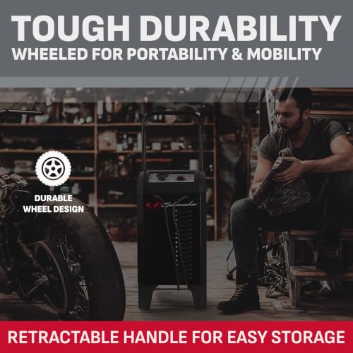 Wheeled 10A Car Battery Charger & Maintainer