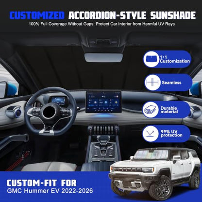 Windshield Sun Shade for GMC Hummer EV 2022