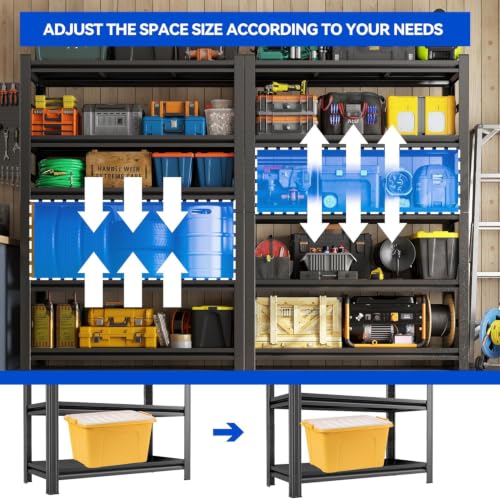 45"W Garage Shelving Heavy Duty Rack