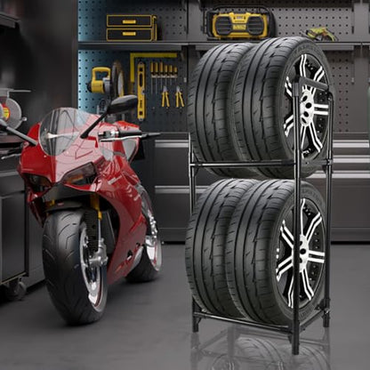 Tire Rack Tire Storage Rack Stand Garage Storage Shelf Organizer