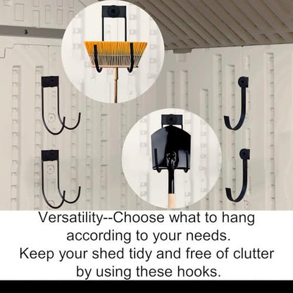 4 Pack Storage Shed Hooks for Suncast (4 Count)