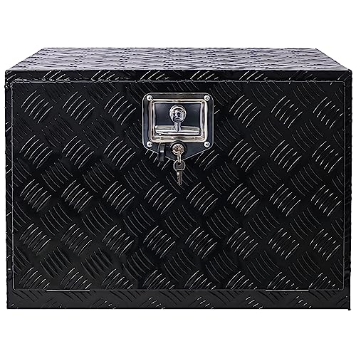 24in Aluminum Tool Box with Lock Keys for Truck Car