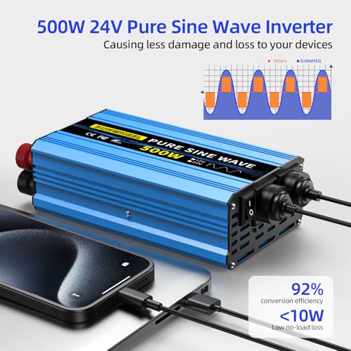 500W 24V Pure Sine Wave Inverter