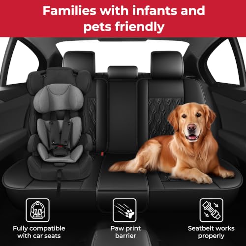 Front Waterproof Leather Seat Covers for Honda Pilot 2005