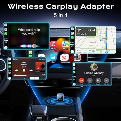 CarPlay Wireless Adapter for iPhone & Android Auto