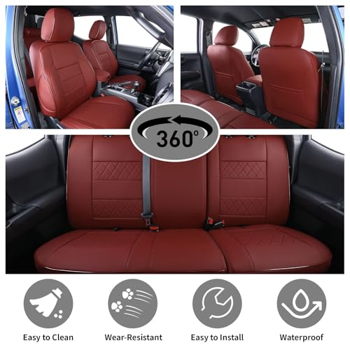 Custom Fit Tacoma Leather Car Seat Covers for Toyota Tacoma 2012 2013 2014 2015