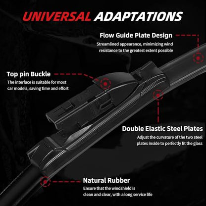 Premium Windshield Wiper Blades Replacement for Subaru Ascent 2019