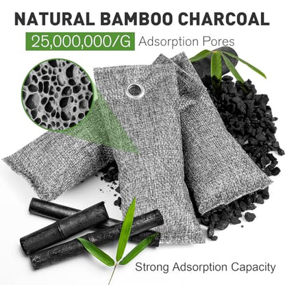 8Pack Activated Charcoal Odor Absorber (14.16 Ounce)