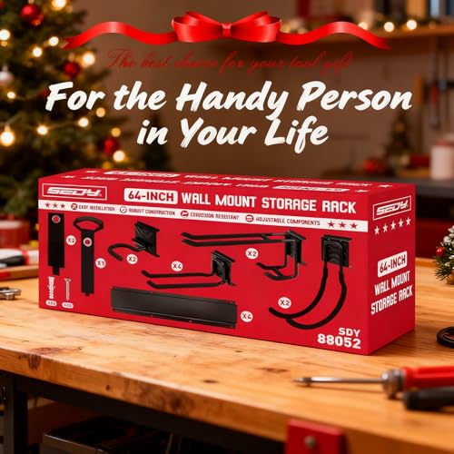 64" Heavy Duty Garage Storage Tool Organizer Wall Mount (79 Count)