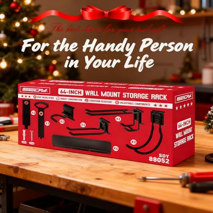 64" Heavy Duty Garage Storage Tool Organizer Wall Mount (79 Count)