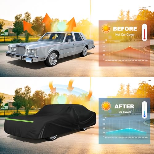 QUNSUNUS Car Cover for Lincoln Town 1981