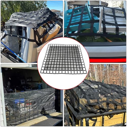 105" x 120" Truck Bed Cargo Net with 1500LBS Capacity