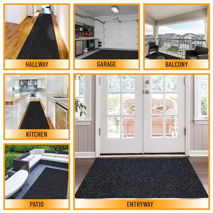 2' x 20' Hallway Runner with Scraper Pile Extra Durable Non