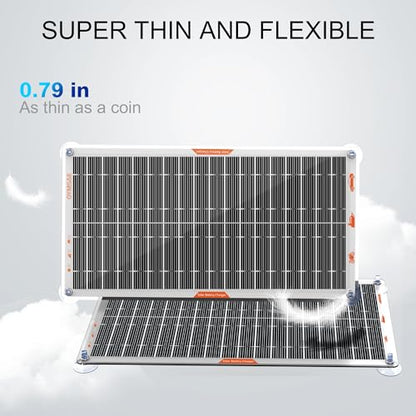 White Portable 10W 12V Solar Car Battery Charger Maintainer