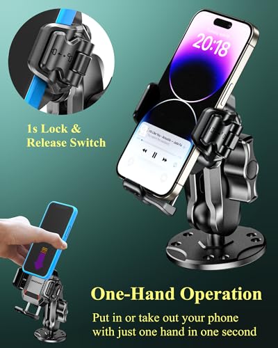 Anti Theft Phone Mount Holder with Vibration Dampener