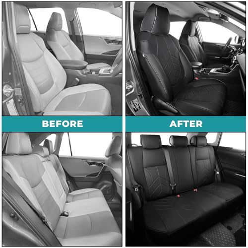 for Toyota RAV4 Seat Covers 2019 2020 2021 2022 2023 2024 2025 RAV 4 Prime & Hybrid XLE LE Limited XLE Premium