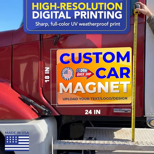 Custom Car Magnet 18x24 Inch 30 Mil 2 Pack