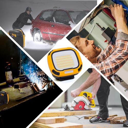2 Pack Magnetic Work Light Rechargeable 5000Lumens (2 Count)