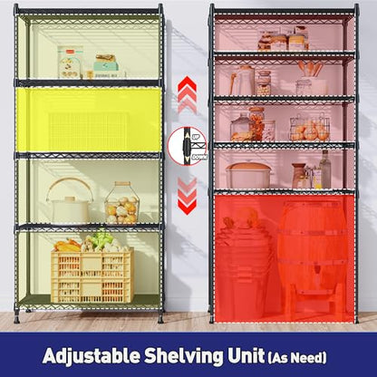 5 Tier Wire Shelving Unit (2 Count)
