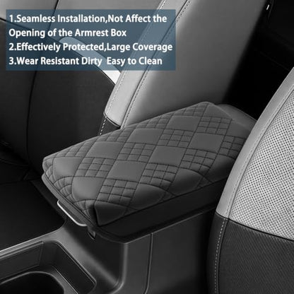 2027 Seltos Armrest Cover for 2027 Kia Seltos Accessories Soft Comfy Thicken Center Console Lid Protector Compatible with 2027 Kia Seltos LX