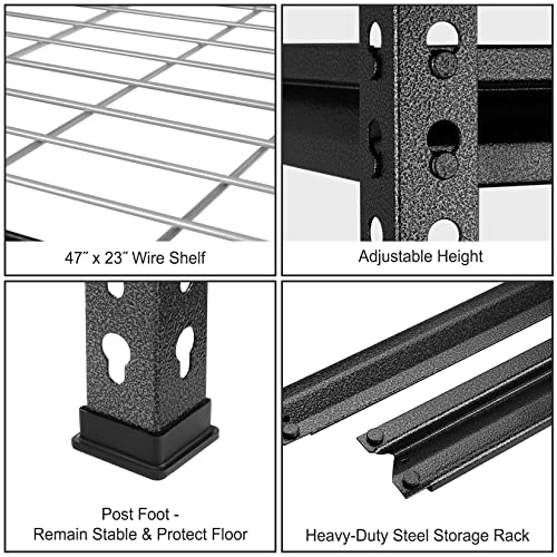 5 Tier Adjustable Metal Shelving