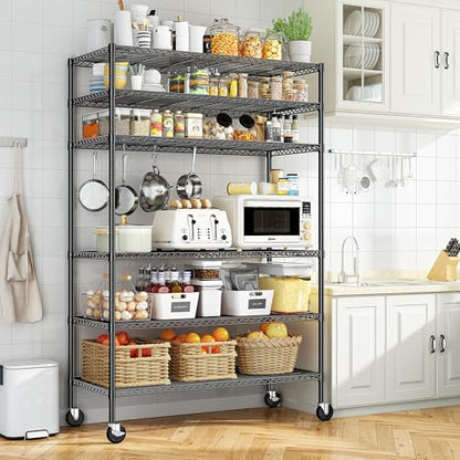 Storage Shelves with Wheels (4 Count)