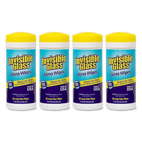 90160 4PK Glass Cleaning Wipes (160 Count)