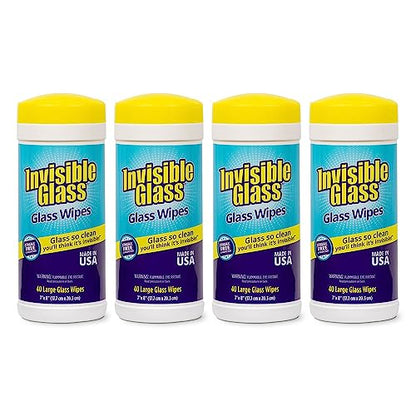 90160 4PK Glass Cleaning Wipes (160 Count)