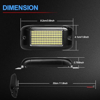 108 High Power LEDs per Pod 4Pods Pure Green Rock Lights Ultra