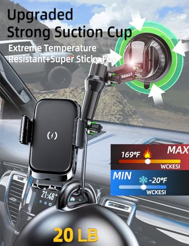 Wireless Car Charger Phone Mount Holder for Truck