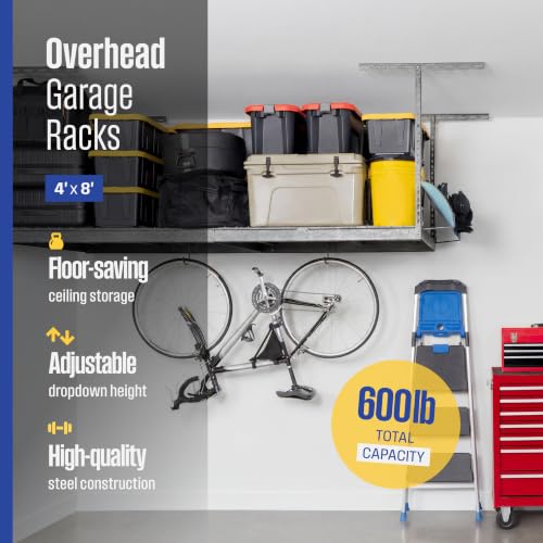 Gray 4x8 Overhead Storage Rack w