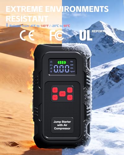 5000A Jump Starter with Air Compressor