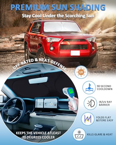 Custom Fit 4 Runner Windshield Sunshade for 4Runner 2010