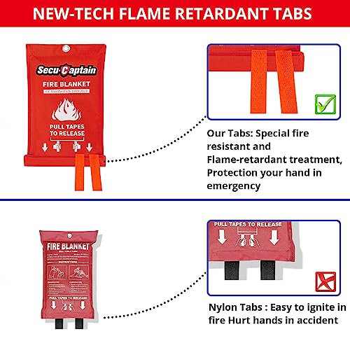 Emergency Fire Blanket for Home and Kitchen (2 Count)