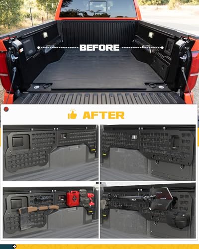Side Bed MOLLE Panel Fit for 2024 2025 2026 Toyota Tacoma Double Cab 5