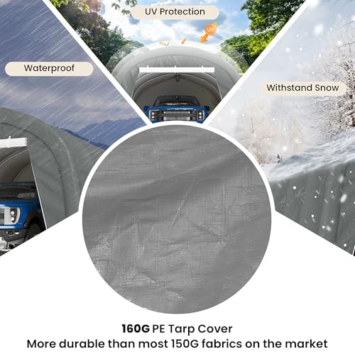 13'×20' Storage Shelter Outdoor Round Carport