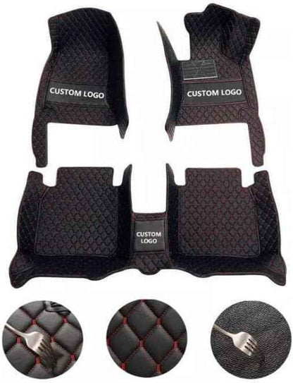SARAHS Customized car Floor mats -Suitable for 99% of Cars, SUVs, and Trucks - car Pads to Protect Vehicle Interior Floor Accessories (Blue and Black)