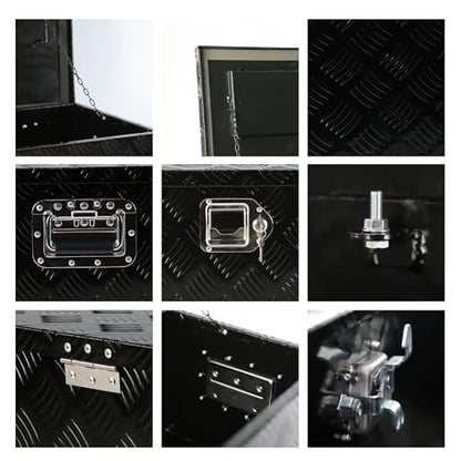30in Aluminum Truck Bed Tool Box With Handle Lock Keys