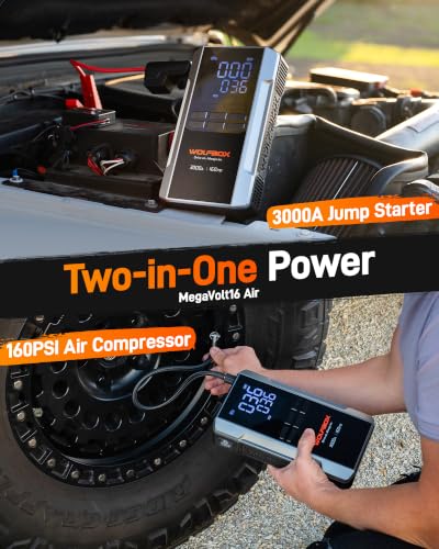 MV16A 3000A Jump Starter with Air Compressor