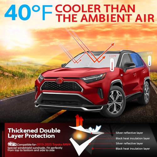 Windshield Sun Shade for Toyota RAV4 2019