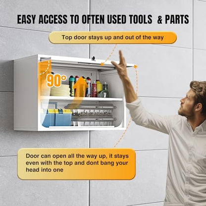 Bathroom Wall Cabinet Medicine Cabinet Over The Toilet Storage Upper Storage Cabinet Metal Wall Cabinet Garage Assembly Required White