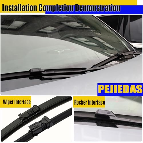 3 Replacement Wiper Blades For VW Volkswagen ID.4 ID4 2021 2022 2023 2024 28" + 18" + 12" Front and Rear Wiper Blades (3 Count)